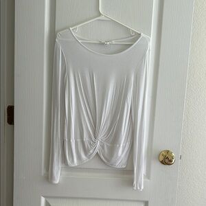 Elegant White Long Sleeve Top